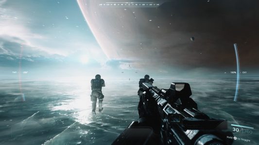 The prologue of Call of Duty: Infinite Warfare puts players on the surface of Europa