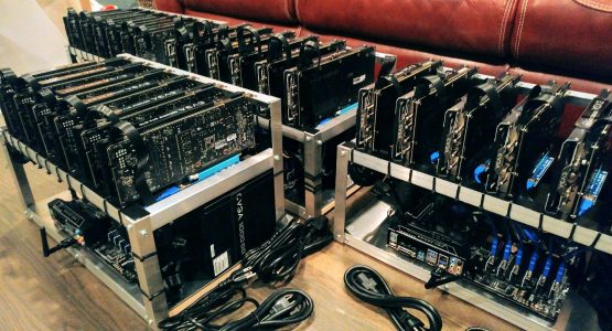 4 cryptocurrency mining rigs