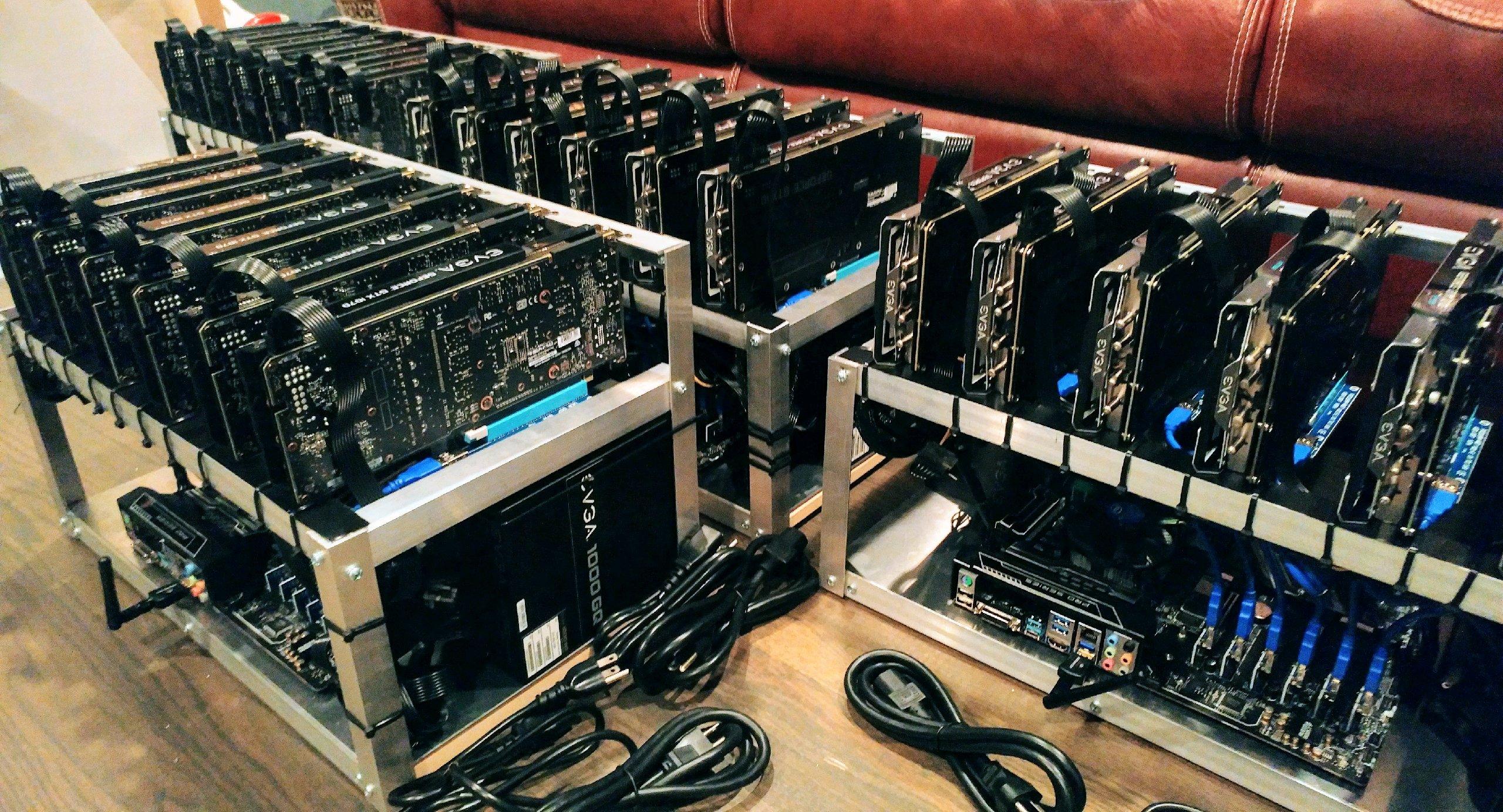 cryptocurrency mining rig