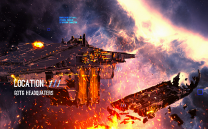 Guardians of the Galaxy HQ on Fire art